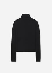 Slim Turtleneck in Fine Cashmere - Black - CO Collections